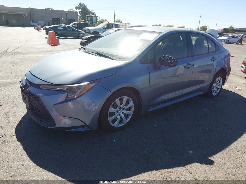 Vin: jtdeprae6lj108878, lot: 46873813, toyota corolla le 20202