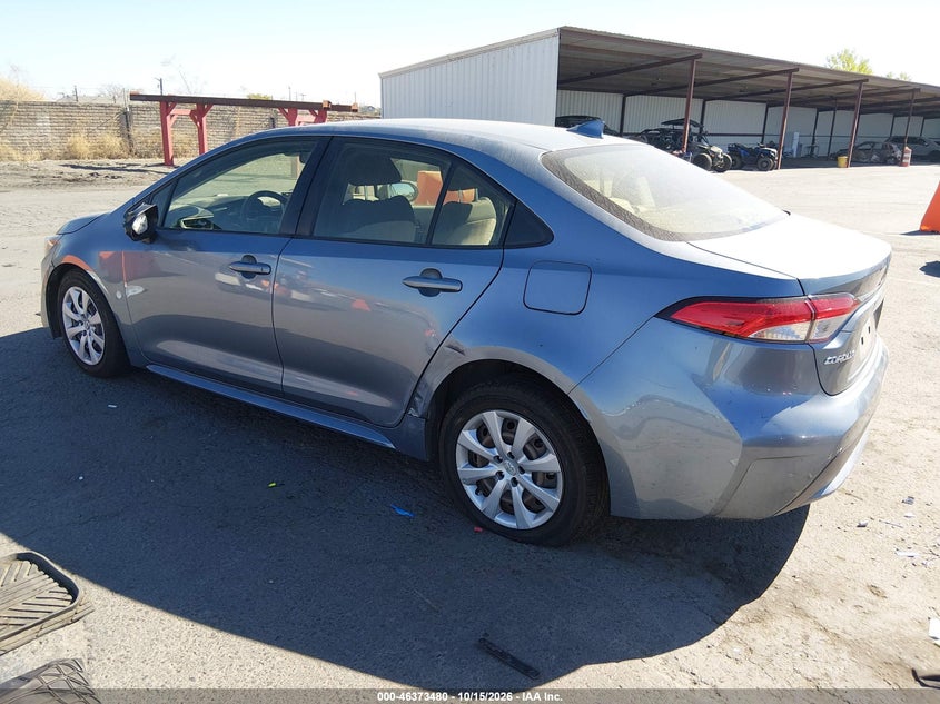 Vin: jtdeprae6lj108878, lot: 46873813, toyota corolla le 20203