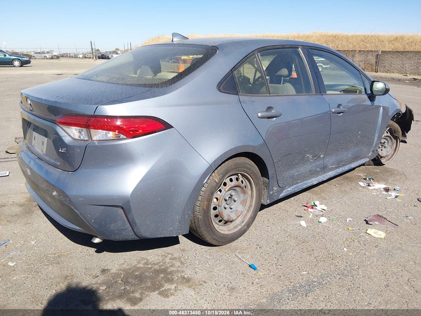 Vin: jtdeprae6lj108878, lot: 46873813, toyota corolla le 20204