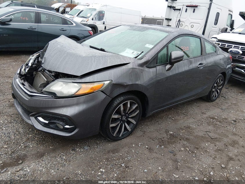 Vin: 2hgfg3b02fh503975, lot: 46873833, honda civic ex-l 20152