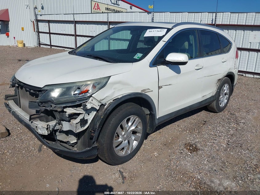 Vin: 5j6rm3h79fl002071, lot: 46874020, honda cr-v ex-l 20152