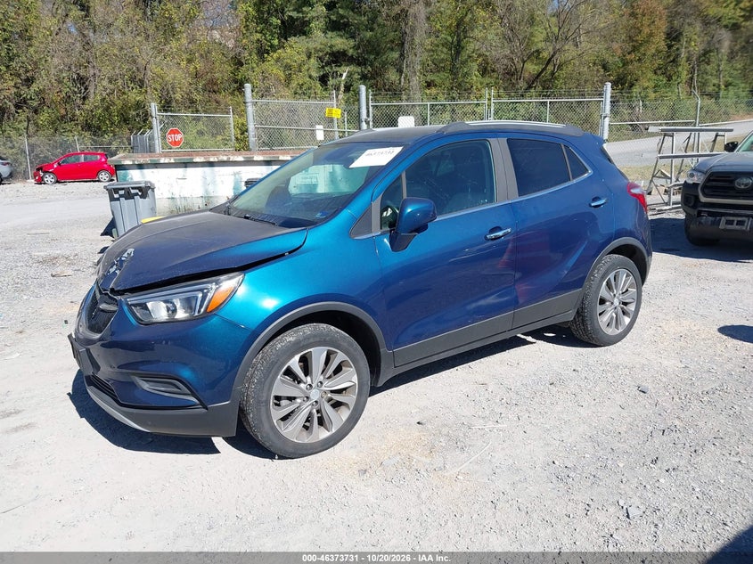 Vin: kl4cjesb7lb045042, lot: 46874064, buick encore awd preferred 20202