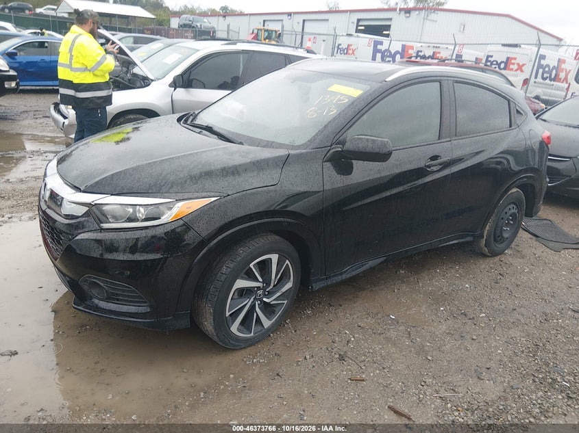 2019 Honda Hr-V Sport, Правый зад, IAAI, VIN 3CZRU5H13KM721395 — фото 2