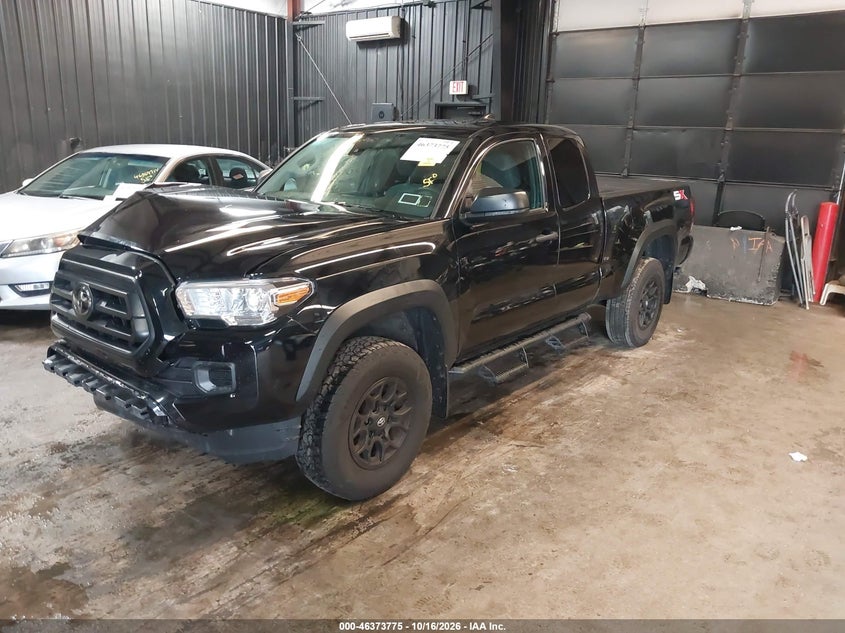 2022 Toyota Tacoma Sr V6, Удар спереди, IAAI, VIN 3TYRZ5CN8NT021091 — фото 2