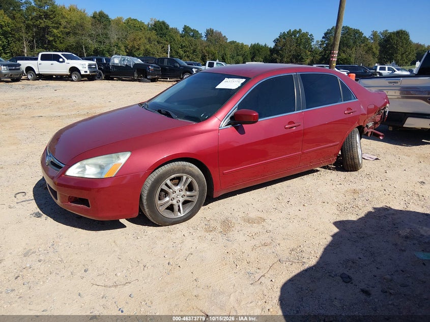 2007 Honda Accord 2.4 Se, Rear, IAAI, VIN 1HGCM56327A051246 — photo 2