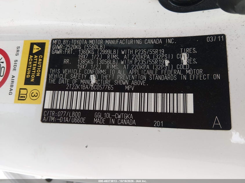 2011 LEXUS RX 350 · Фото 9