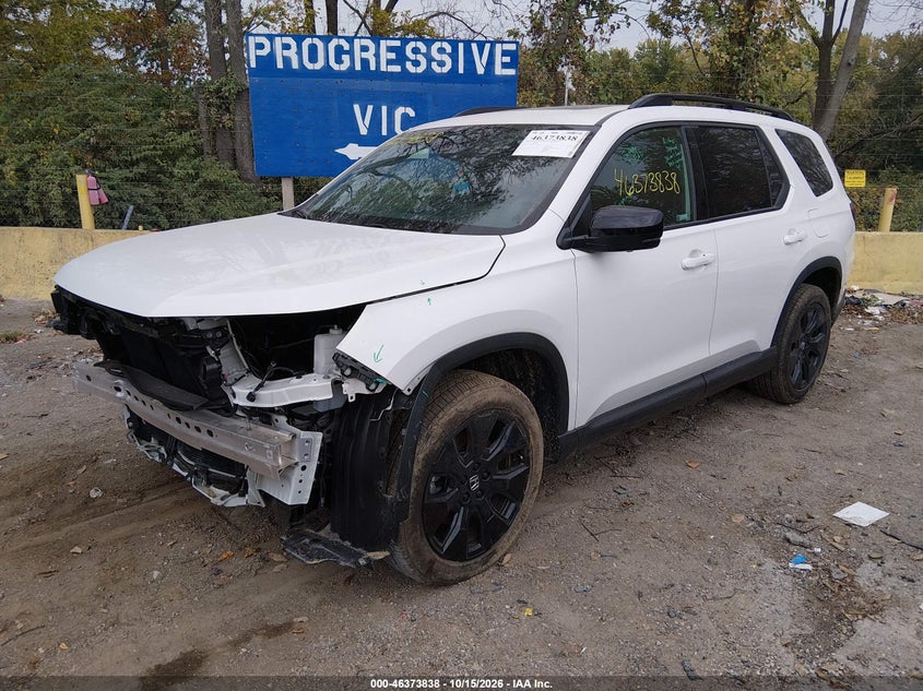 Vin: 5fnyg1h96tb012893, lot: 46874171, honda pilot black edition 20262