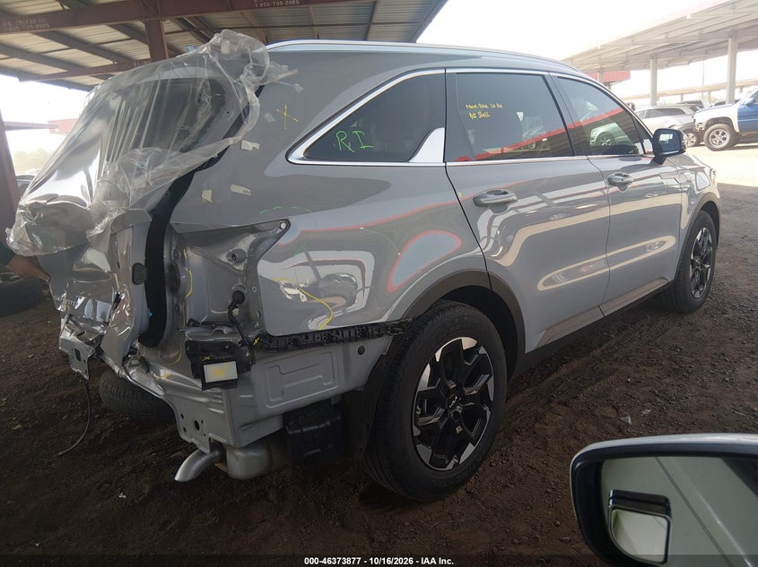 Vin: 5xyrl4jc9tg448878, lot: 46874210, kia sorento s 20264