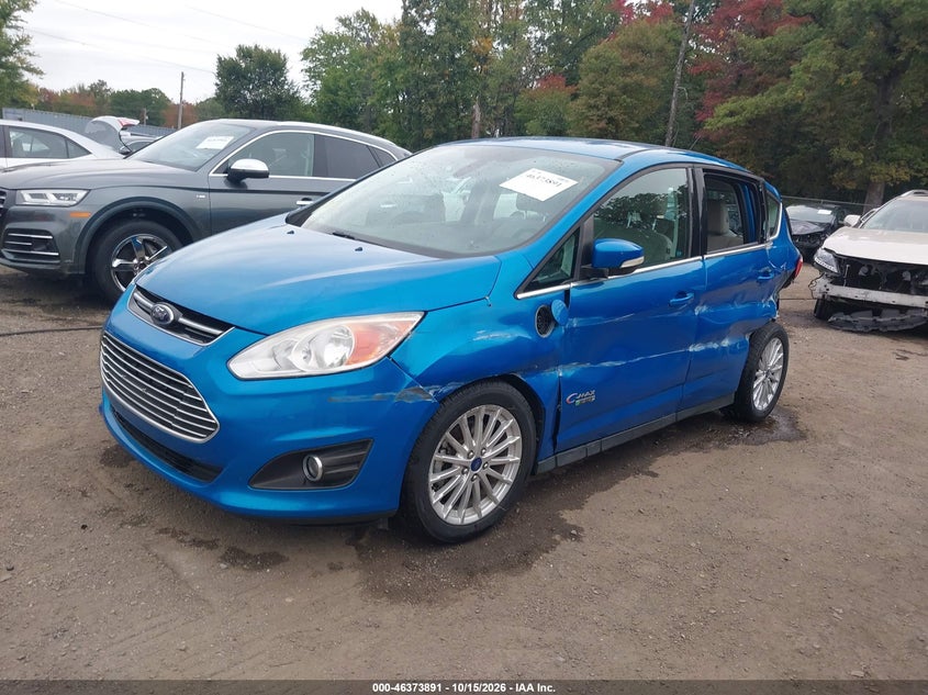 2014 Ford C-Max Energi Sel, Левый бок, IAAI, VIN 1FADP5CU8EL510035 — фото 2