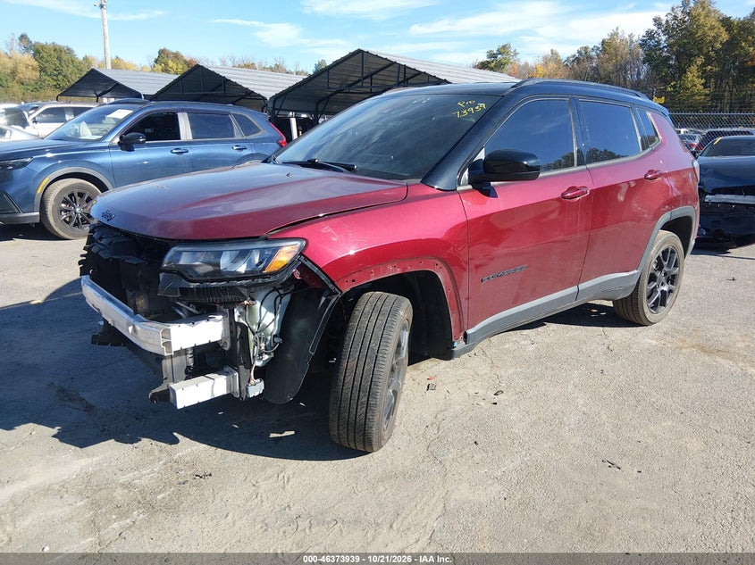 Vin: 3c4njdbb6nt197324, lot: 46874272, jeep compass altitude 4x4 20222
