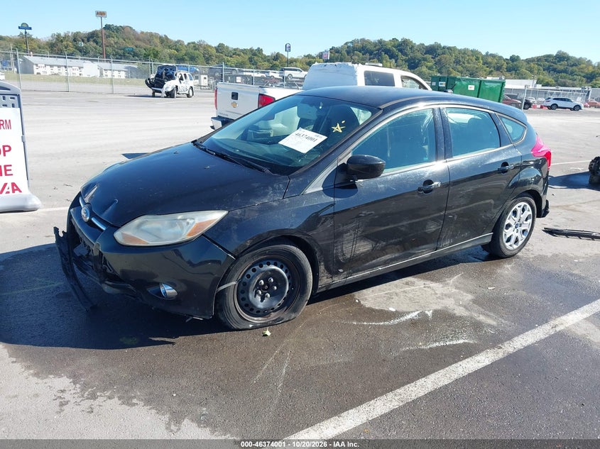 Vin: 1fahp3k23cl462186, lot: 46874334, ford focus se 20122