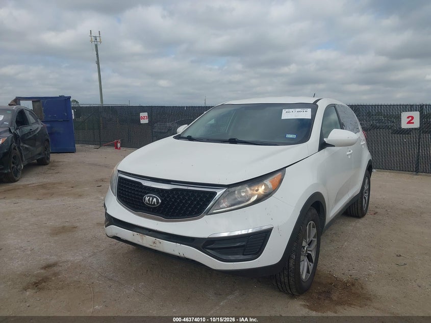 2016 Kia Sportage Lx, Механика, IAAI, VIN KNDPB3ACXG7880631 — фото 2