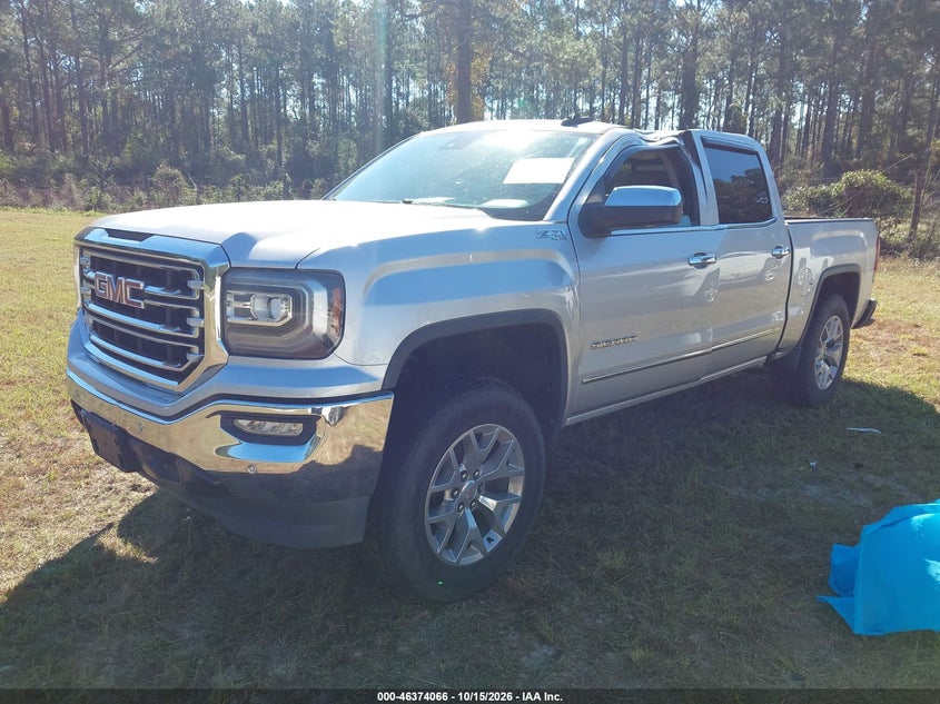 2018 GMC Sierra 1500 Slt, Стихия, IAAI, VIN 3GTU2NEC5JG633862 — фото 2