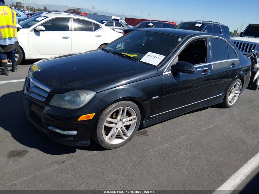 Vin: wddgf4hbxcr199963, lot: 46874467, mercedes-benz c 250 sport 20122