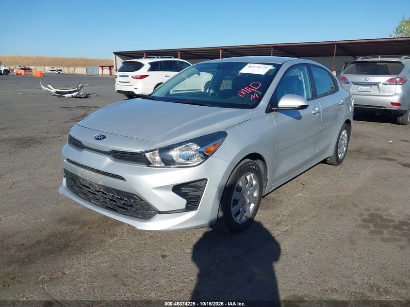 Vin: 3kpa24ad7me429575, lot: 46874558, kia rio s 20212