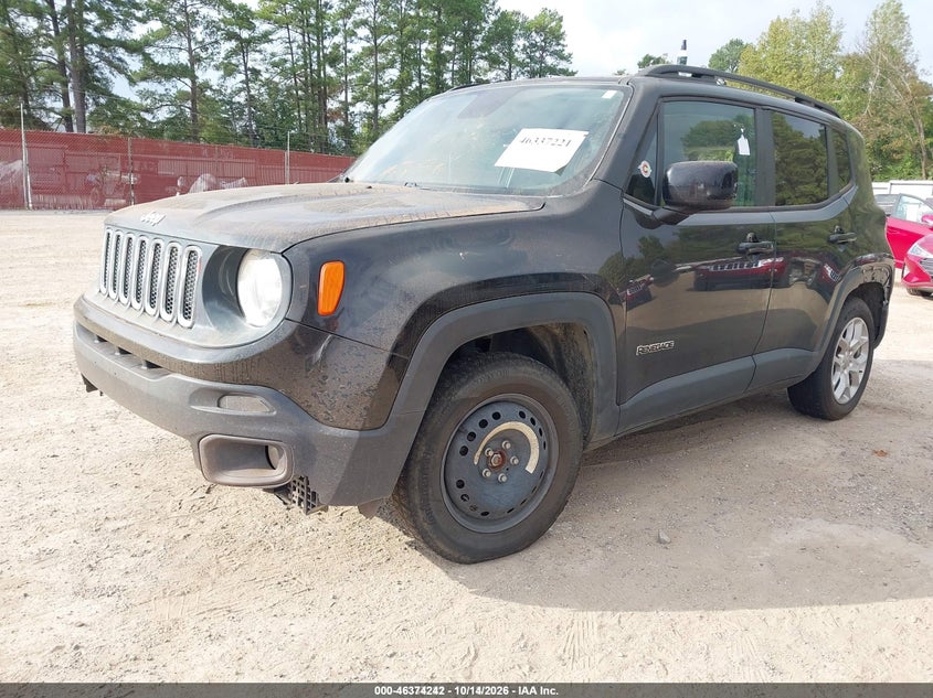 2017 Jeep Renegade Latitude Fwd, Удар сзади, IAAI, VIN ZACCJABBXHPG60907 — фото 2