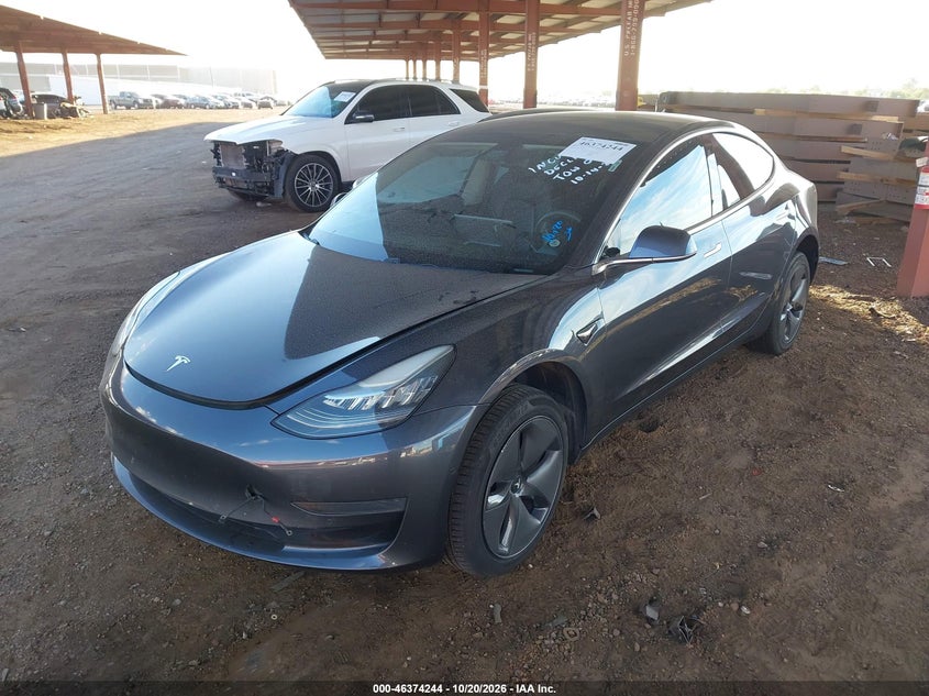 2020 Tesla Model 3 Standard Range Plus Rear-Wheel Drive/Standard Range Rear-Wheel Drive, Undercarriage, IAAI, VIN 5YJ3E1EA1LF504276 — photo 2