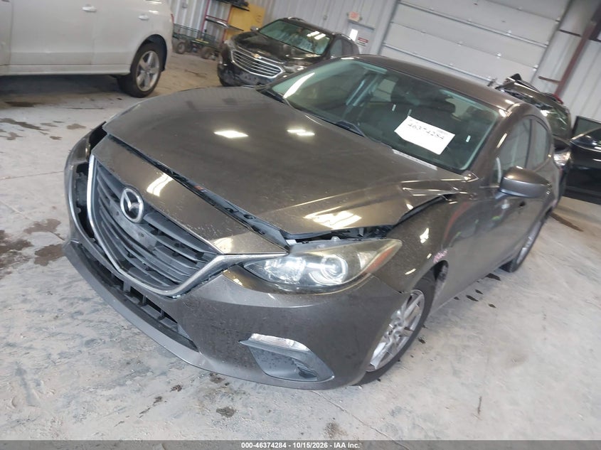Vin: jm1bm1l79e1172802, lot: 46874617, mazda mazda3 i touring 20142