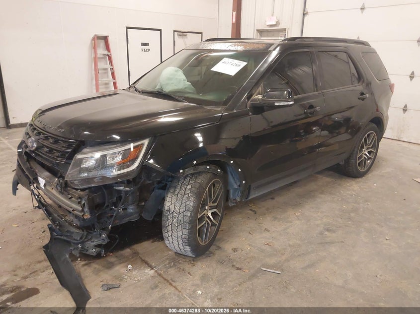 Vin: 1fm5k8gt0hgc04519, lot: 46874621, ford explorer sport 20172