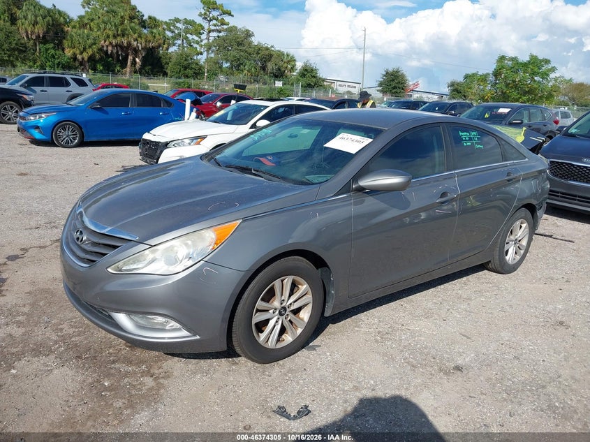 2013 Hyundai Sonata Gls, Удар сзади, IAAI, VIN 5NPEB4AC0DH782020 — фото 2
