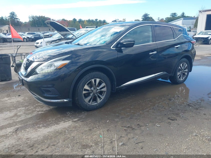 Vin: 5n1az2mh3fn254671, lot: 46874645, nissan murano s 20152