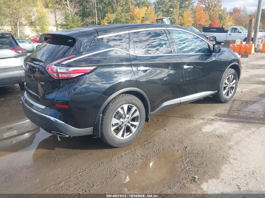 Vin: 5n1az2mh3fn254671, lot: 46874645, nissan murano s 20154