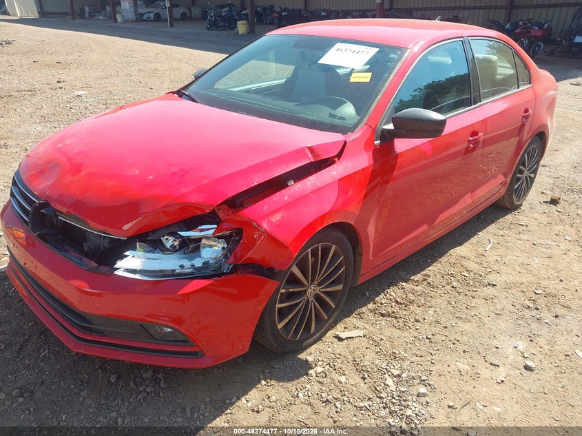 2016 Volkswagen Jetta 1.8T Sport, Удар спереди, IAAI, VIN 3VWB17AJ6GM254600 — фото 2