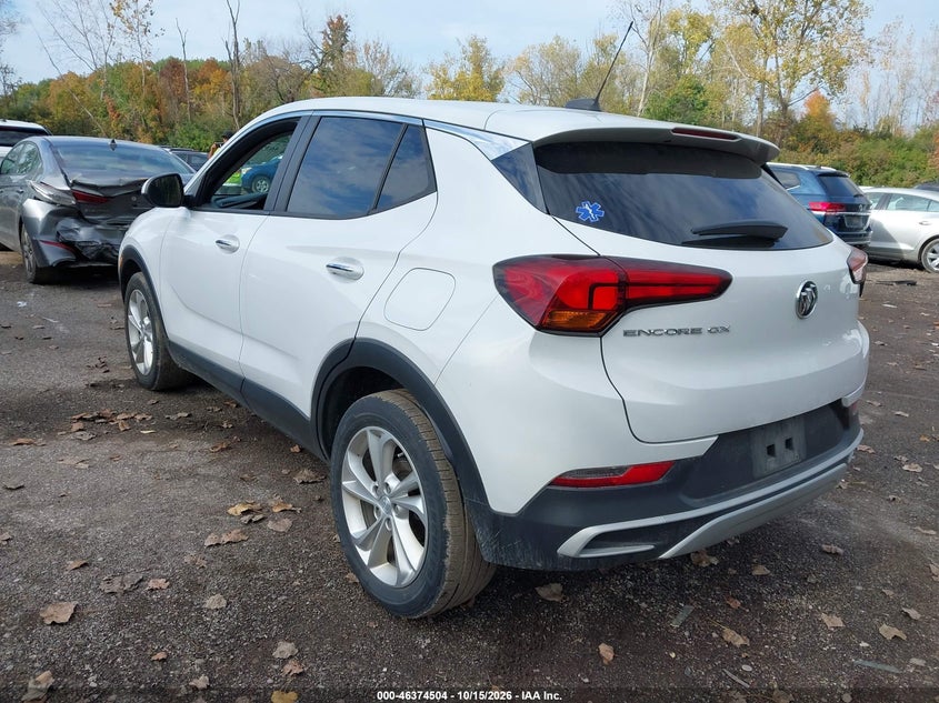 Vin: kl4mmbs28lb132779, lot: 46874837, buick encore gx fwd preferred 20203