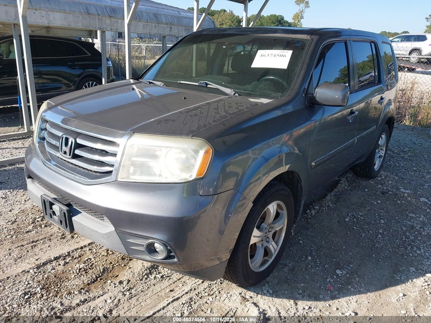 2013 Honda Pilot Ex-L, Обычный износ, IAAI, VIN 5FNYF4H73DB052644 — фото 2