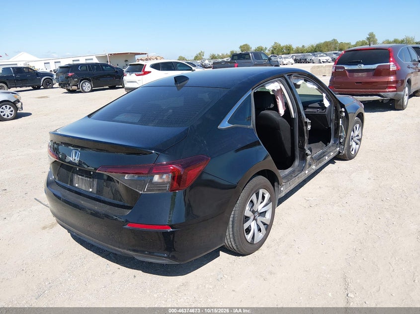 Vin: 2hgfe2f26sh548438, lot: 46875006, honda civic lx 20254