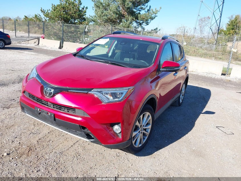 Vin: 2t3dfrev5hw594584, lot: 46875115, toyota rav4 limited 20172