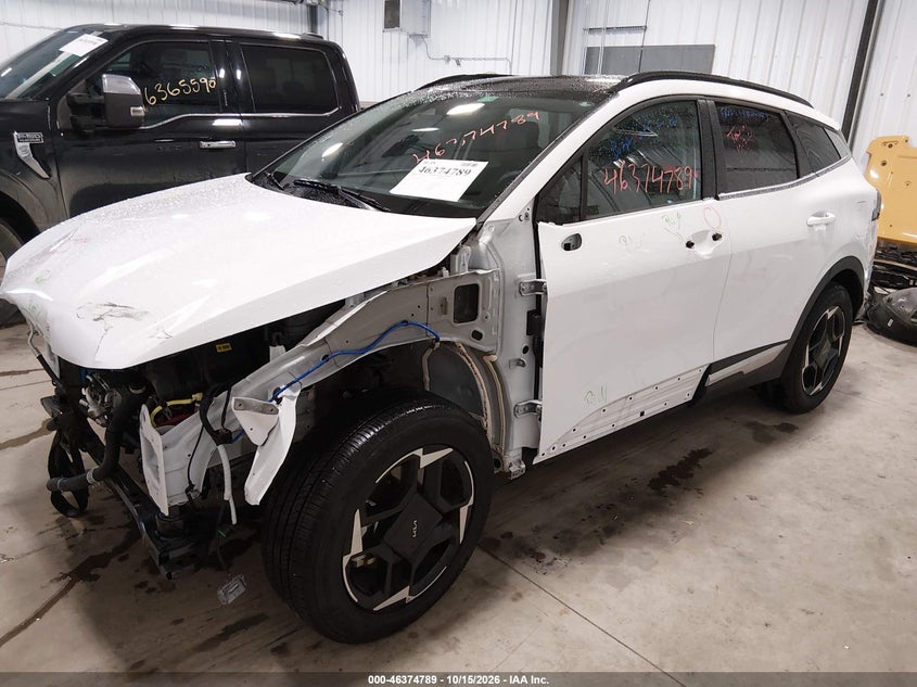 Vin: 5xyk3cdf4tg343747, lot: 46875122, kia sportage ex 20262
