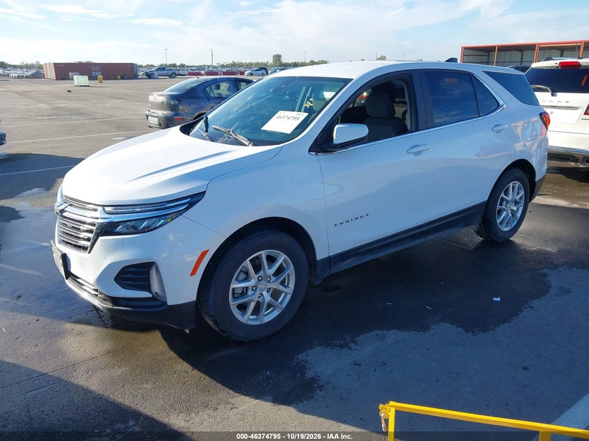 2022 Chevrolet Equinox Fwd Lt, Правый зад, IAAI, VIN 3GNAXKEV4NL234613 — фото 2