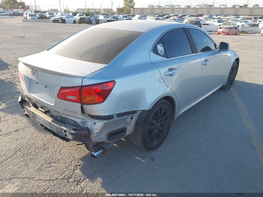 LEXUS IS 250 2006 VIN JTHBK262065024025