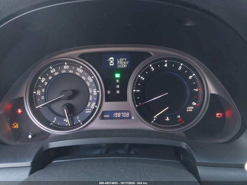 LEXUS IS 250 2006 VIN JTHBK262065024025