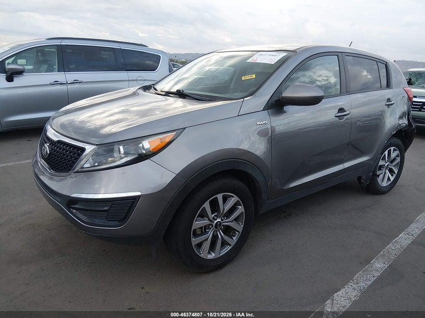 Vin: kndpbcac7g7826428, lot: 46875140, kia sportage lx 20162