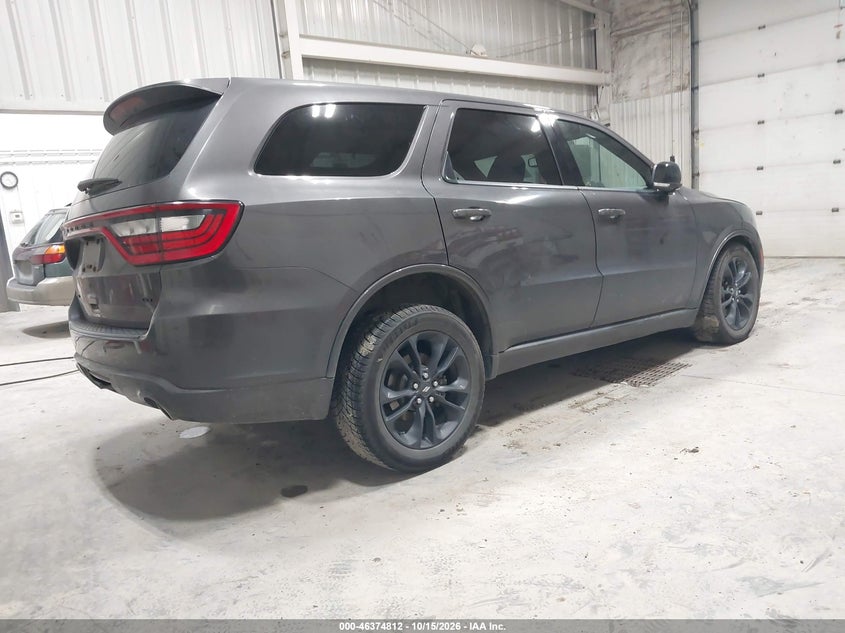 Vin: 1c4rdjdg7mc696496, lot: 46875145, dodge durango gt plus awd 20214