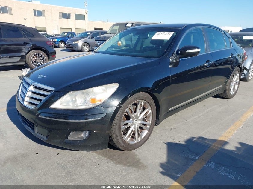 2010 Hyundai Genesis 4.6, Удар сзади, IAAI, VIN KMHGC4DF3AU109943 — фото 2