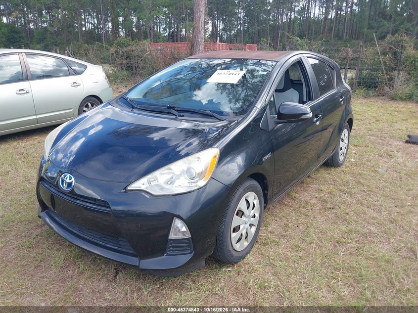 Vin: jtdkdtb35c1503186, lot: 46875176, toyota prius c one 20122