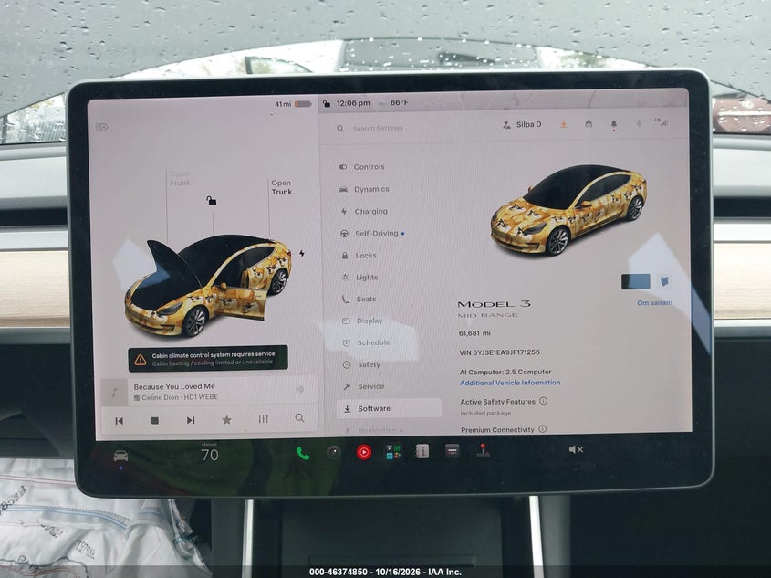 2018 TESLA MODEL 3 LONG RANGE/MID RANGE