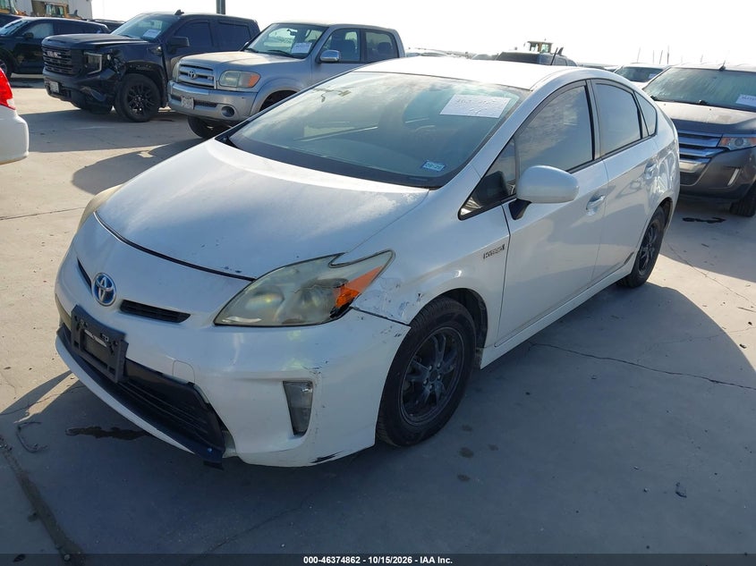 Vin: jtdkn3du0d5639111, lot: 46875195, toyota prius two 20132