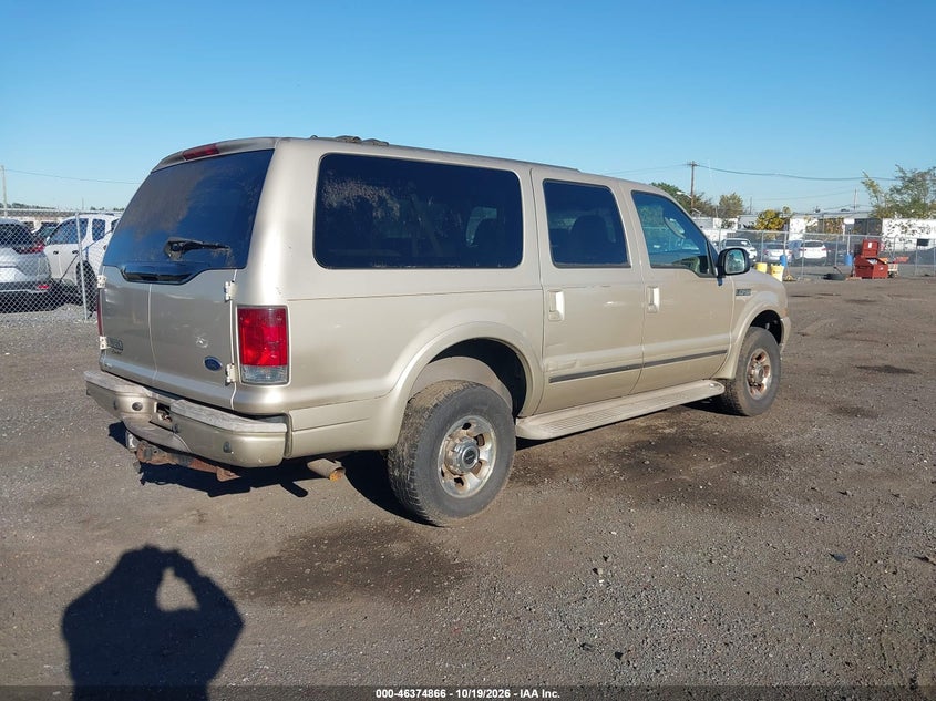 FORD EXCURSION 2004 VIN 1FMNU43S84EB21913