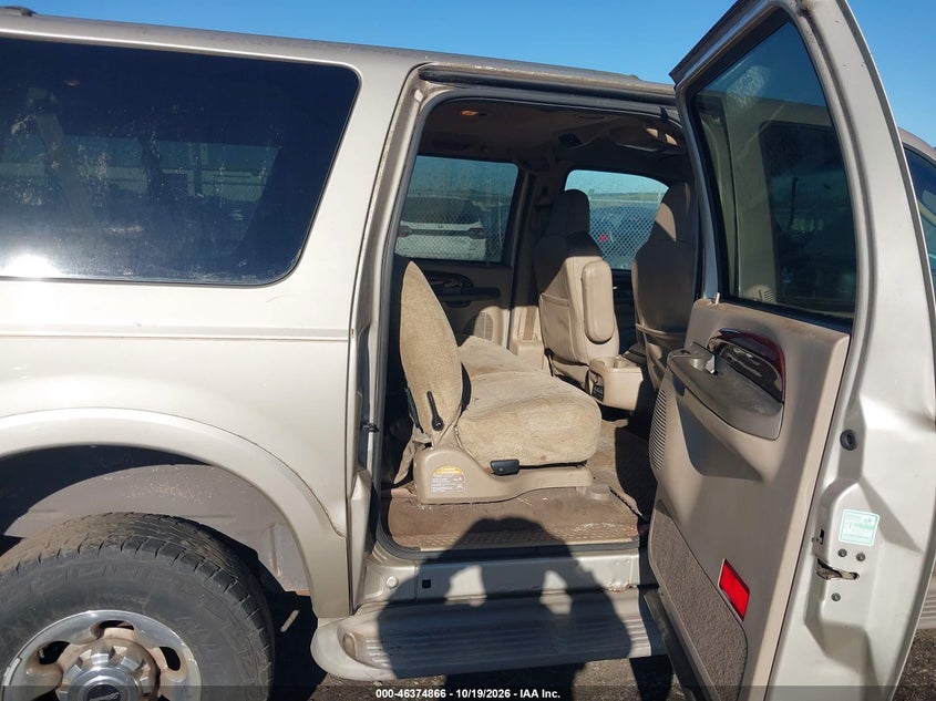 FORD EXCURSION 2004 VIN 1FMNU43S84EB21913