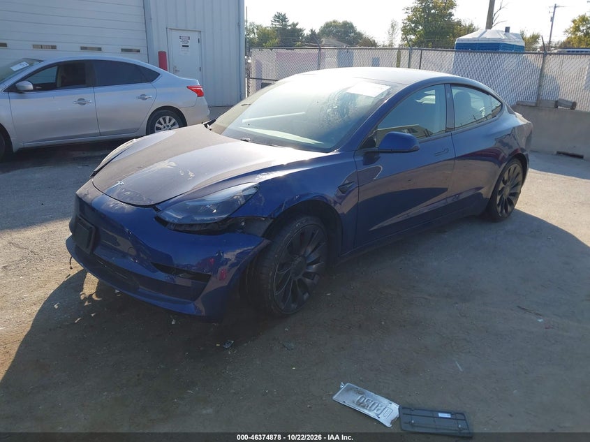 Vin: 5yj3e1ec5mf991260, lot: 46875211, tesla model 3 performance dual motor all-wheel drive 20212