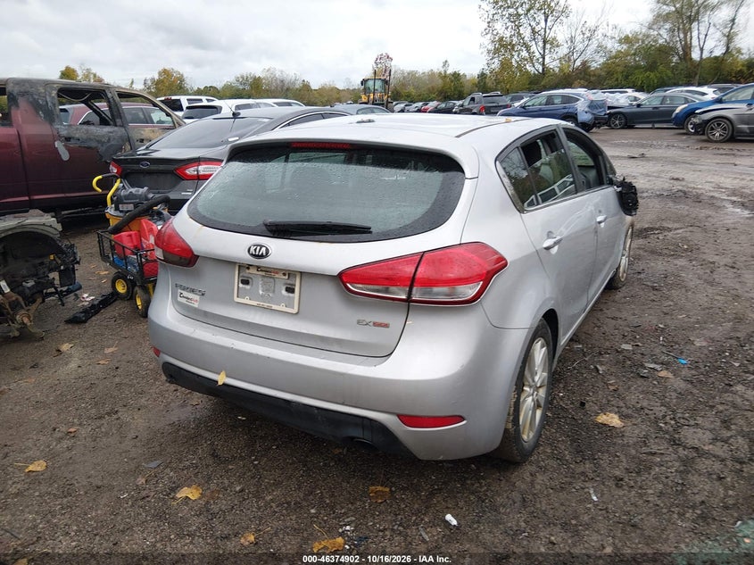 Vin: knafx5a86f5343718, lot: 46875235, kia forte ex 20154