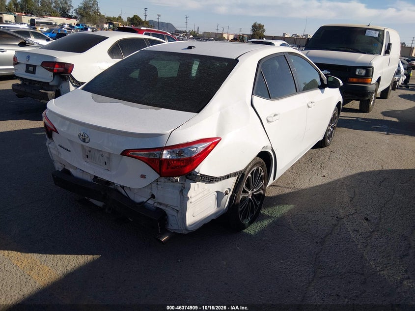 Vin: 5yfburhe8gp460332, lot: 46875242, toyota corolla s premium 20164