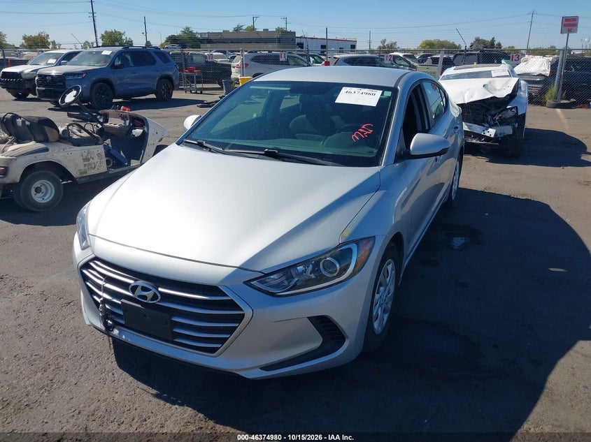 Vin: 5npd74lf1jh329119, lot: 46875313, hyundai elantra se 20182
