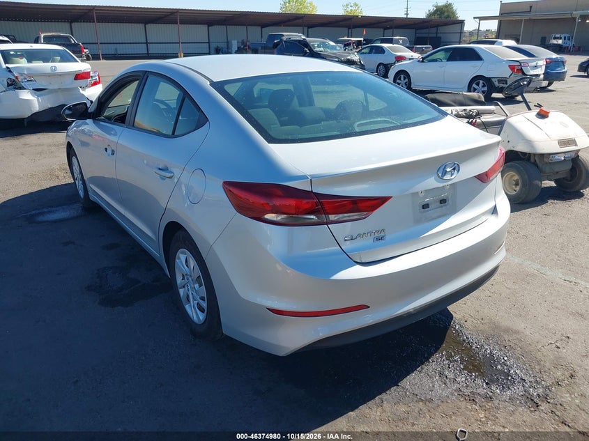 Vin: 5npd74lf1jh329119, lot: 46875313, hyundai elantra se 20183