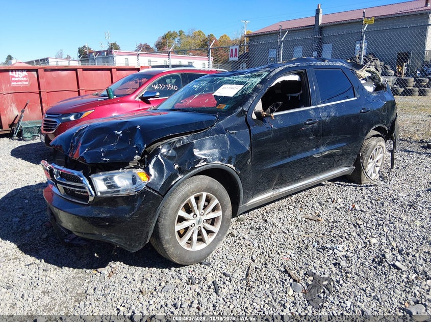 Vin: 1c4rdjag0kc576394, lot: 46875362, dodge durango sxt awd 20192