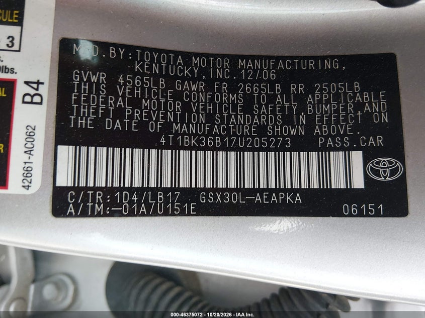 2007 TOYOTA AVALON LIMITED · Photo 9